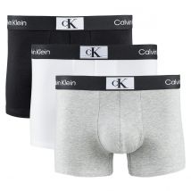 Calvin Klein Underwear Confezione Da 3 Boxer Tinta Unita Nero Uomo Taglie XS