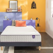 Merinos Completo Materasso Beauty Bed +rete A Doghe Grigio Taglie 90 x 200 cm