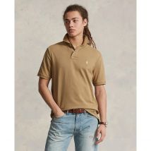 Polo droit custom fit en maille piquée