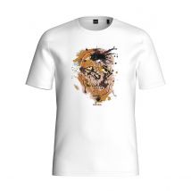 T-shirt met korte mouwen, ronde hals, logo