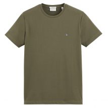 Gant T-shirt Slim Piqué Verde Uomo Taglie L