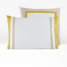 Am.pm Federa Per Guanciale Percalle Di Cotone Bio, Fraicheur Bianco Taglie 65 x 65 cm