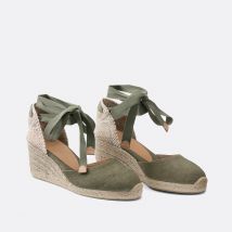 Espadrilles compensées en toile Carina