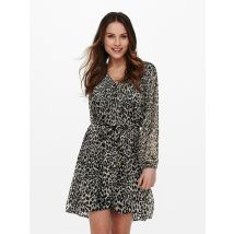 Vestido corto, corte en V Mujer Talla L. Color Otros
