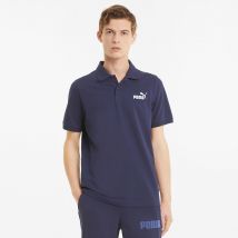 Polo de punto piqué Essentiel Hombre Talla L. Color Azul