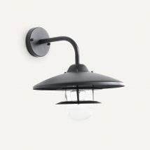 Wandlamp voor buiten/badkamer in ijzermetaal, Noria