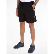 Short en lin à cordon de serrage