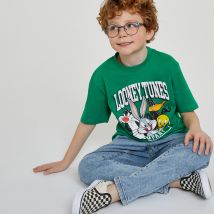 Looney Tunes T-shirt Looney Tunes, Taglio Oversize Verde Bambino Taglie 3 anni - 94 cm
