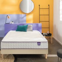 Merinos Completo Materasso Full Bed + Rete A Doghe Beige Taglie 160 x 200 cm