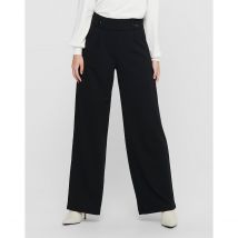 Pantalón ancho, talle alto Mujer Talla XS / L32. Color Negro