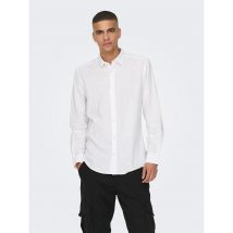 Chemise slim fit coton lin
