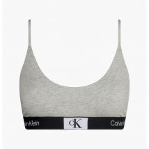 Calvin Klein Underwear Bralette In Cotone Unline Grigio Donna Taglie XS