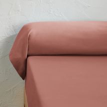 La Redoute Interieurs Federa Per Cuscino Cilindrico Tinta Unita In Percalle Di Cotone Biologico Rosa Taglie 85 x 185 cm
