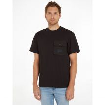 Calvin Klein Jeans T-shirt Bimateriale Con Tasca Nero Uomo Taglie XL
