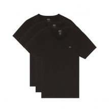 Diesel Confezione Da 3 T-shirt Scollo A V Maniche Corte Nero Uomo Taglie XS