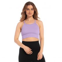 Magic Bodyfashion Sujetador crop top Lounge. Talla S. Color Azul