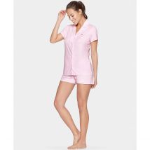 Pijama con short de modal Mujer Talla M. Color Rosa