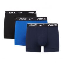 Nike Confezione Da 3 Boxer Tinta Unita Blu Uomo Taglie XS
