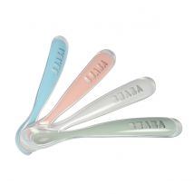 Lot de 4 cuillères 1er âge silicone