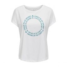 Only Play T-shirt Loose Juf Life Bianco Donna Taglie XS