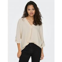 Blouse manches 3/4, col V