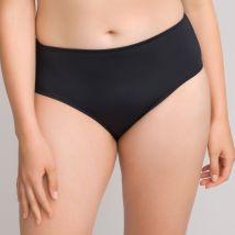 Braguita de bikini tipo culotte efecto vientre plano Mujer Talla 46. Color Negro