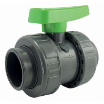 Jardiboutique - Valvola A Pressione In Pvc A Doppio Bocchettone, Diametro 40 Mm.