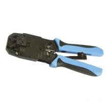Crimpwerkzeug RJ-11 RJ-12 RJ-45 – Blau Schwarz – Kunststoff – 1,2 cm Backenbreite