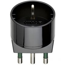 00303 Adattatore Semplice Sicury S17 + P30 Nero