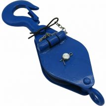0.25 Ton 75MM London Pattern Snatch Block With Safety Hook - 6MM Wire Rope Safety Lifting Tested