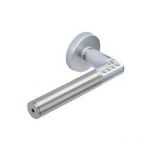 0820055 Set con maniglia codice su rosetta cromata Velvet serie 4320 sinistra