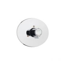 Miscelatore temporizzato per doccia ad incasso 15 sec con pulsante antibloccaggio Serie minimal Idral 08542F Cromato - Ottone