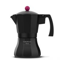 Black Moments 9 Moka 9 Tazze Base e Filtro in Acciaio Inox Nero - Taurus