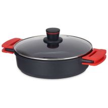 09 - Casseruola Molten Nero Alluminio (28 X 7,5 Cm) - S3611032