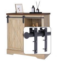 Mini Scheunentür Hardware Kit für Möbel Schiebetürsystem für tv Schrank Schiene für Einzeltür Belastung 70kg - 90cm