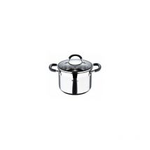 Casseruola ø20x14cm 4l acciaio inox con coperchio foodies bgmp-1505-bk masterpro
