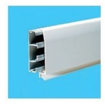 Canalina tbn w Battiscopa a 3 scomparti, bianco (2 ml) - bocchiotti B09650