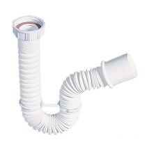 1 1/2" (6/4") x 40mm Extendable 270-700mm Waste Drain Connector Flexible Pipe