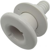 Securefix Direct - 1 1/4' White Plastic Drain Socket For Boats - 32MM Screw Marine Chandlery