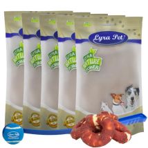 Lyra Pet - kg d'anneaux à mâcher avec lanières de magret de canard + essoreuse à boule