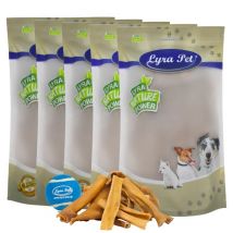5 kg de cuir chevelu de bovin Lyra Pet marron clair, clair + balle de tennis