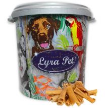 Lyra Pet - 5 kg de coupes de cuir chevelu de bœuf de 1 à 7 cm dans un bac de 30 l
