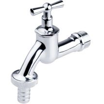 Robinet extérieur – 1/2" – Finition chrome – Filetage plomberie – INVENA