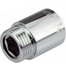 Verlängerung aus verchromtem Messing 1/2" 30 mm – 1,0 MPa – +100 °C