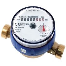 Bmeters - 1/2' bsp DN15 Cold Water Meter High Quality Single Jet Flow Counter Check