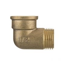 1/2 bsp Thread Pipe Connection Elbow Male x Female Screwed Fittings Iron Cast Brass