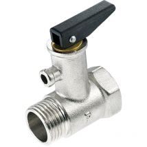 1/2" Kesselsicherheitsventil – 1/2" – MZ x GW – +100 °C – 0,6 MPa (6 bar)