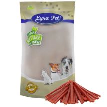 Lyra Pet Entenbruststreifen 1 kg – fettarm – 85 % Entenfleisch – Ergänzungsfuttermittel für Hunde