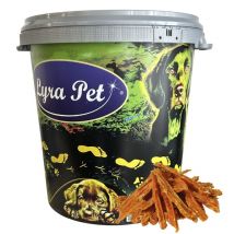 Lyra Pet Hühnerbruststreifen 5 kg – Proteinreicher Kausnack für Hunde – 85 % Hühnerfleisch – 71,5 % Rohprotein – 18,5 % Fettgehalt