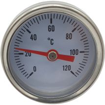 Goshe - 1/4 Inch Entrée Arrière 0-120c Thermomètre Température Jauge 40mm Face Cadran